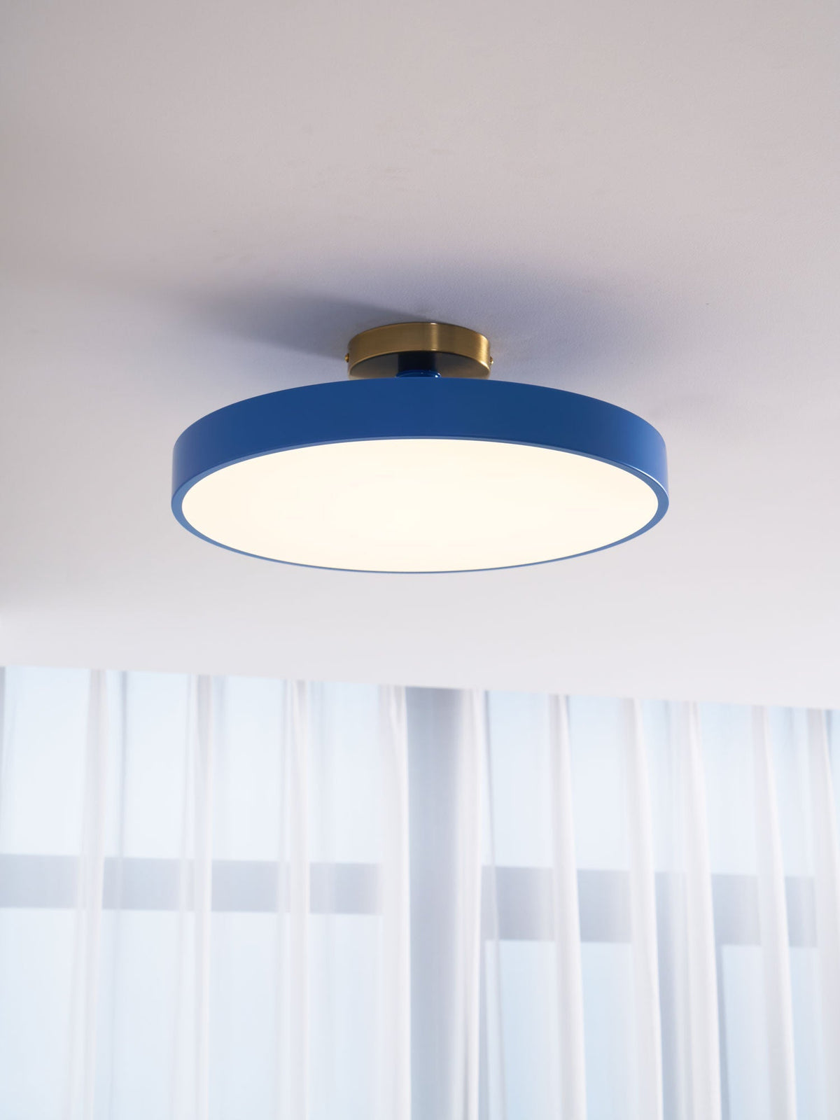 Lámpara de techo LED de 12 pulgadas, redonda, regulable, de bajo perfil para dormitorio, cocina, oficina, hogar, acrílico moderno | Thomler