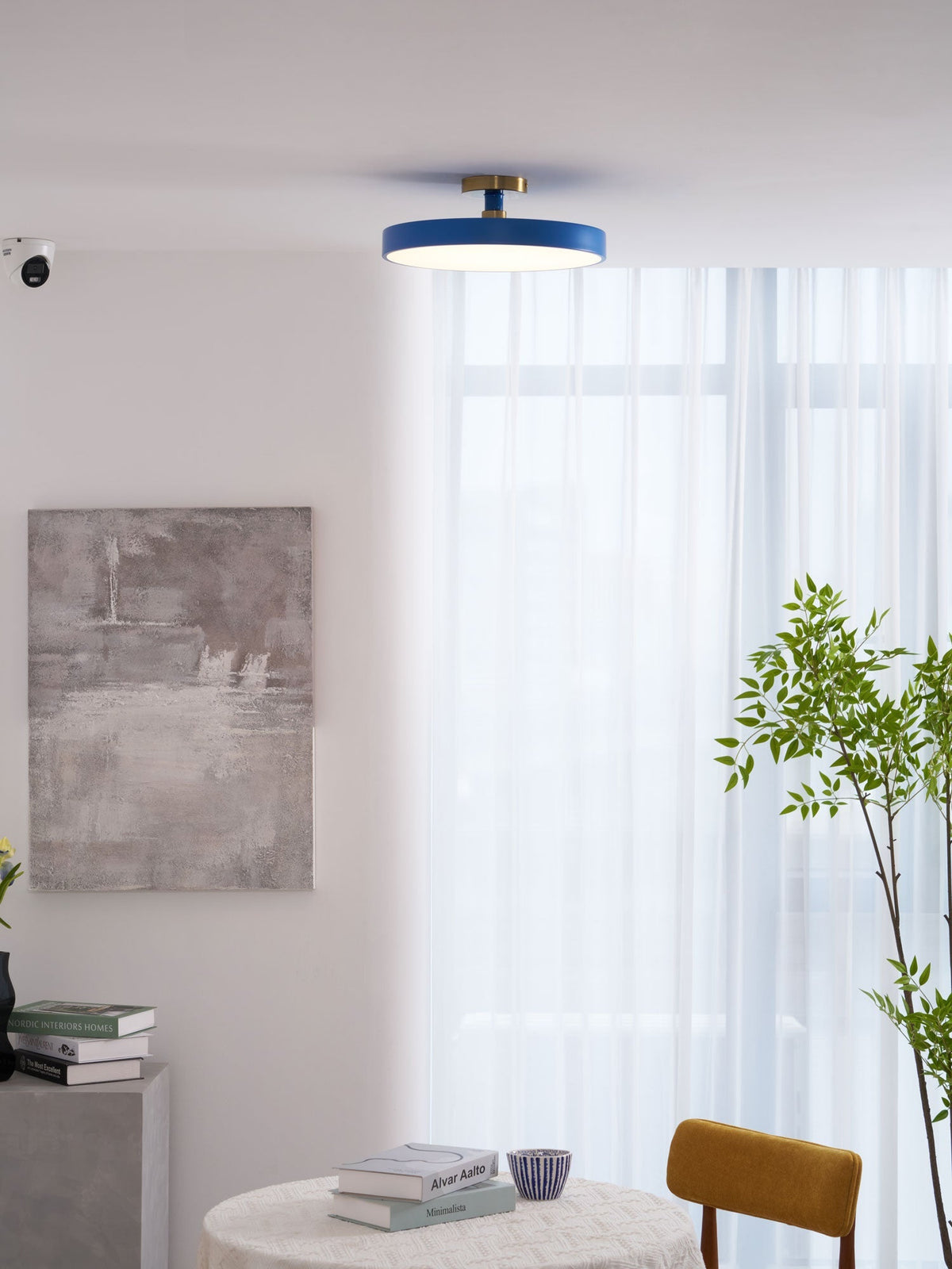 Lámpara de techo LED de 12 pulgadas, redonda, regulable, de bajo perfil para dormitorio, cocina, oficina, hogar, acrílico moderno | Thomler
