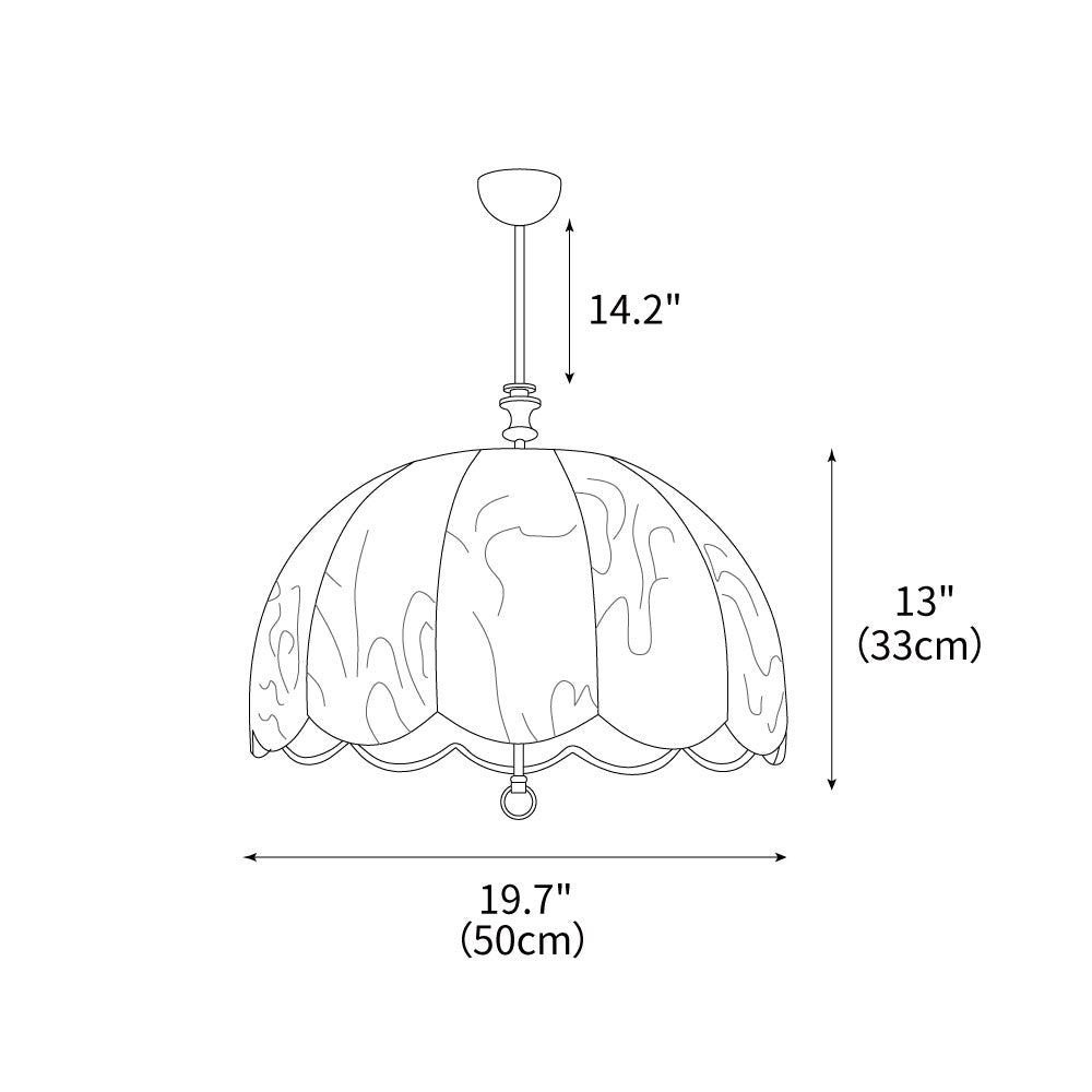 Geweven stoffen kap, 20-inch armatuur met gemengde materialen voor tafel- en eilandverlichting | Thomler