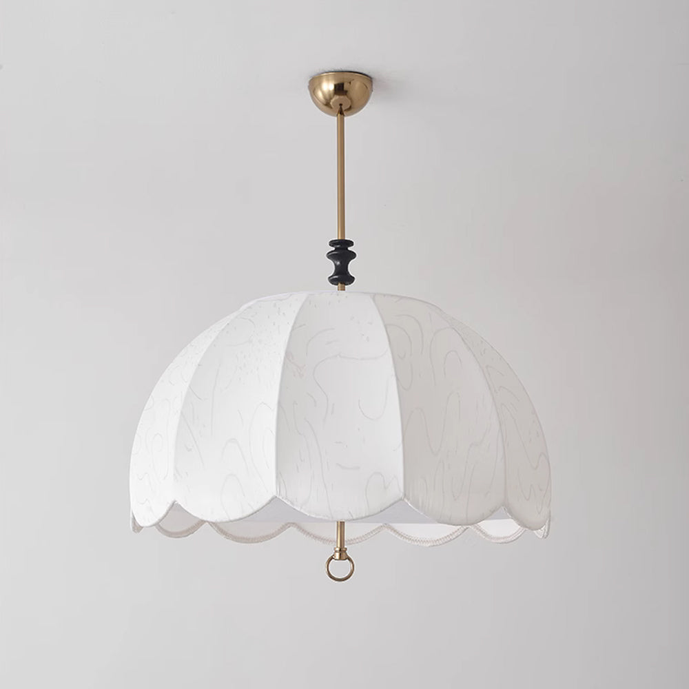 Geweven stoffen kap, 20-inch armatuur met gemengde materialen voor tafel- en eilandverlichting | Thomler