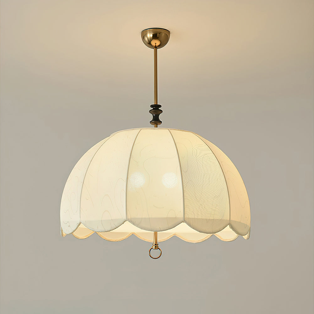 Geweven stoffen kap, 20-inch armatuur met gemengde materialen voor tafel- en eilandverlichting | Thomler