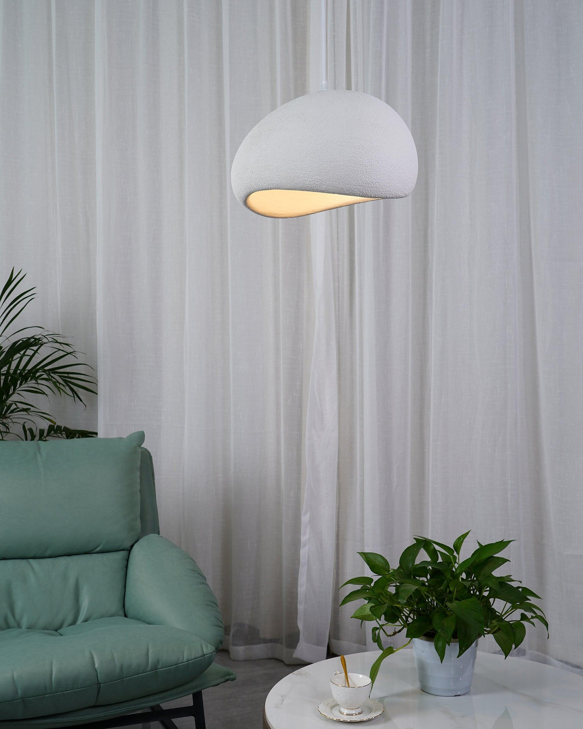 Cloud Pendant Lamp Dimmable LED Overhead Fixture Dining Room Bedroom Living Room Nursery Den Soft Glow Suspended Lighting E26 Bulb Base 12-4