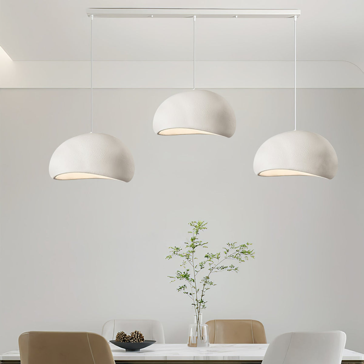Cloud Pendant Lamp Dimmable LED Overhead Fixture Dining Room Bedroom Living Room Nursery Den Soft Glow Suspended Lighting E26 Bulb Base 12-4