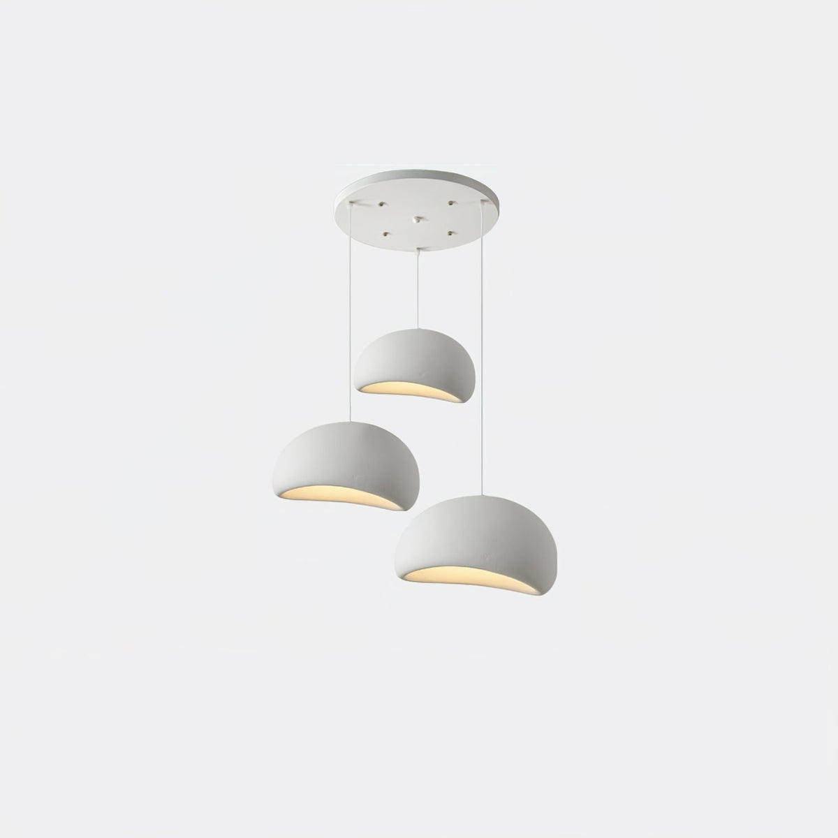 Cloud Pendant Lamp Dimmable LED Overhead Fixture Dining Room Bedroom Living Room Nursery Den Soft Glow Suspended Lighting E26 Bulb Base 12-4