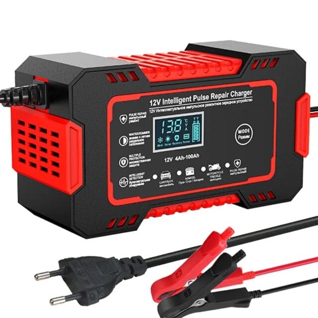 Car Battery Charger 12v 6a Pulse Repair LCD Display