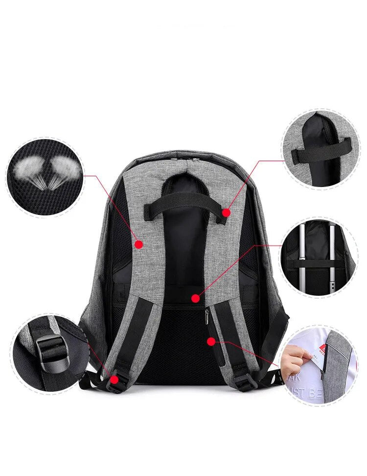 Multifunctional Waterproof Anti-theft Backpack