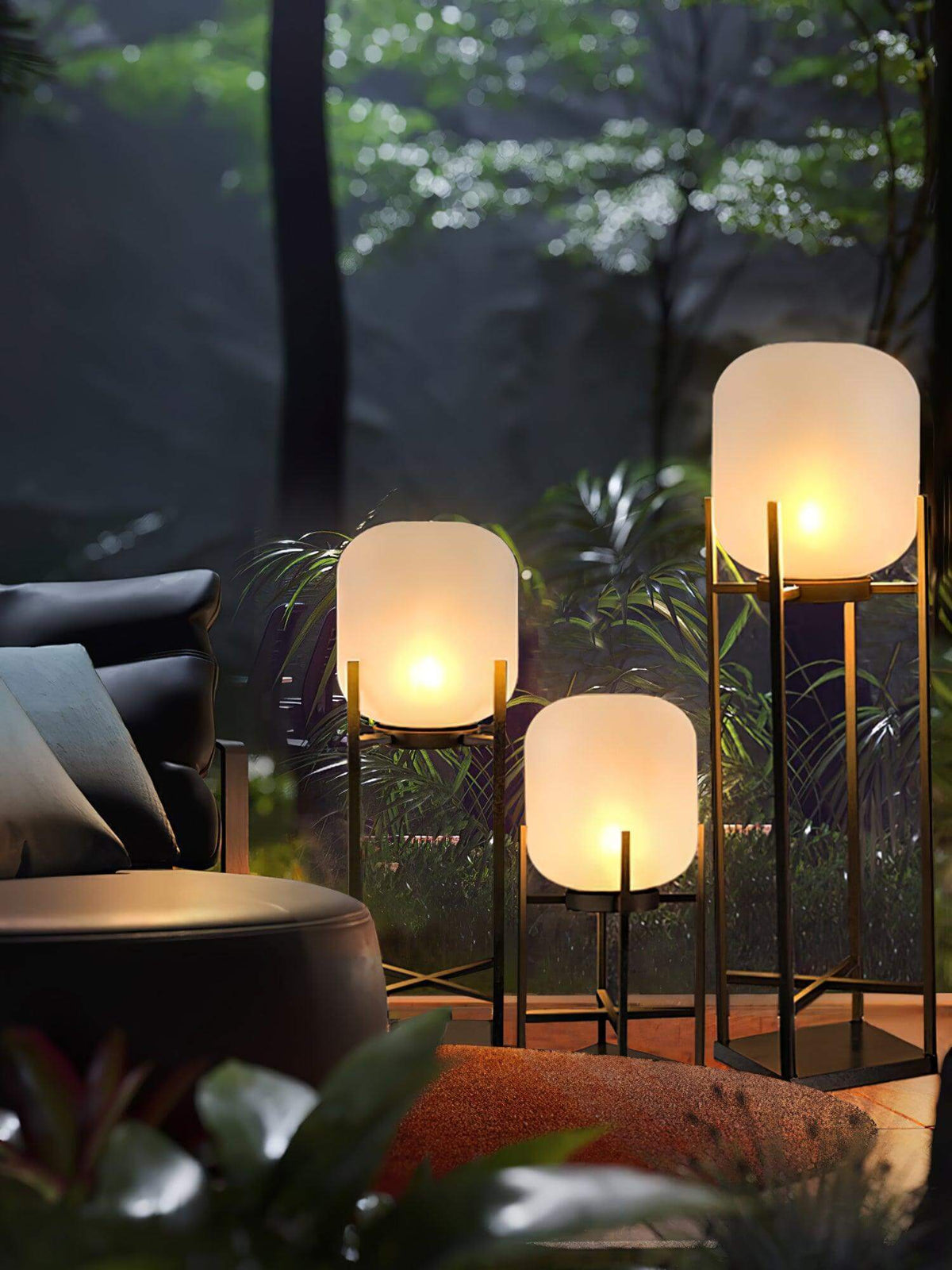 Solar-LED-Terrassen-Laternenpfahl 48 cm, einstellbare Farbtemperatur, Edelstahl, wetterbeständige Garten- und Wegbeleuchtung