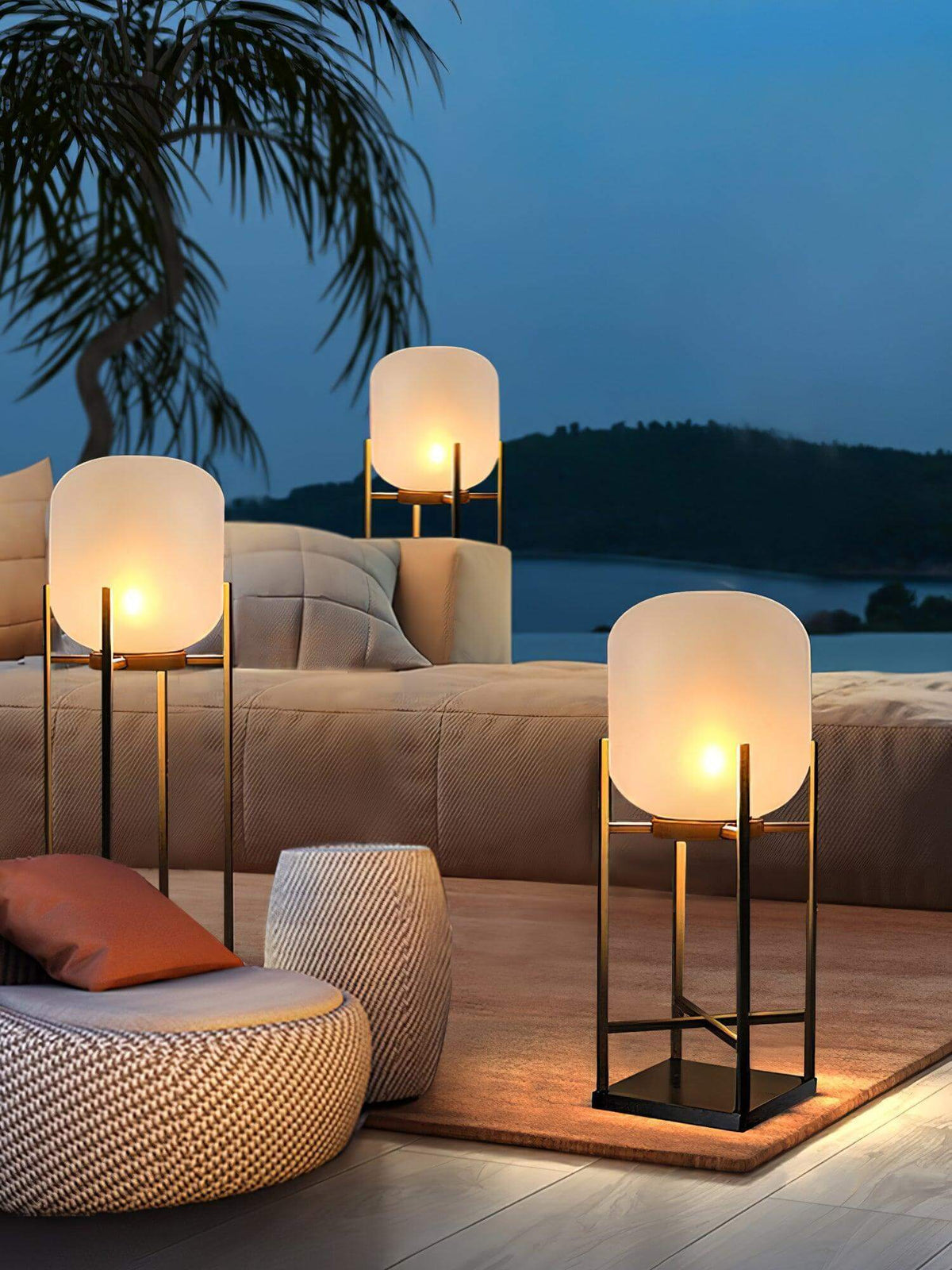 Solar-LED-Terrassen-Laternenpfahl 48 cm, einstellbare Farbtemperatur, Edelstahl, wetterbeständige Garten- und Wegbeleuchtung