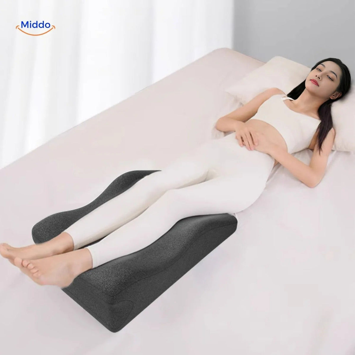 Elevated Leg Rest Wedge Pillow for Bed & Sofa