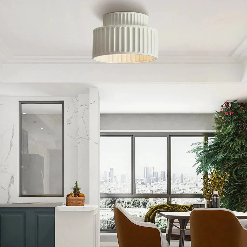 Halbbündige Deckenleuchte, 10 Zoll Harz-Kuppel für niedrige Decken, Flur, Eingangsbereich, Schlafzimmer, klassisches Übergangs-Wohnraumdesign | Thomler