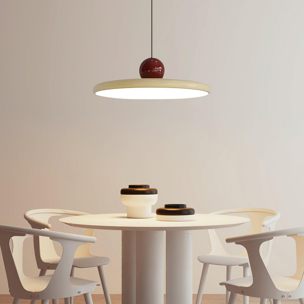 Lámpara de techo LED redonda de montaje empotrado con temperatura de color ajustable para isla de cocina, comedor, dormitorio, sala de estar, diseño moderno | Thomler