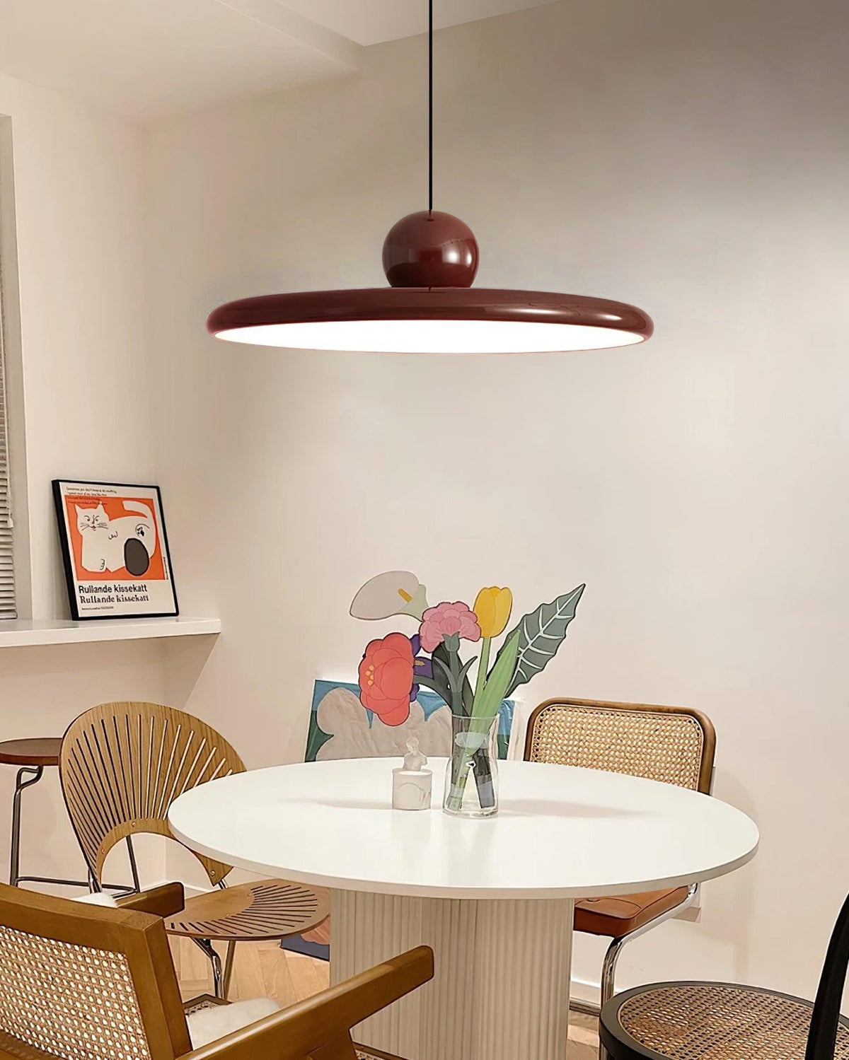 Lámpara de techo LED redonda de montaje empotrado con temperatura de color ajustable para isla de cocina, comedor, dormitorio, sala de estar, diseño moderno | Thomler