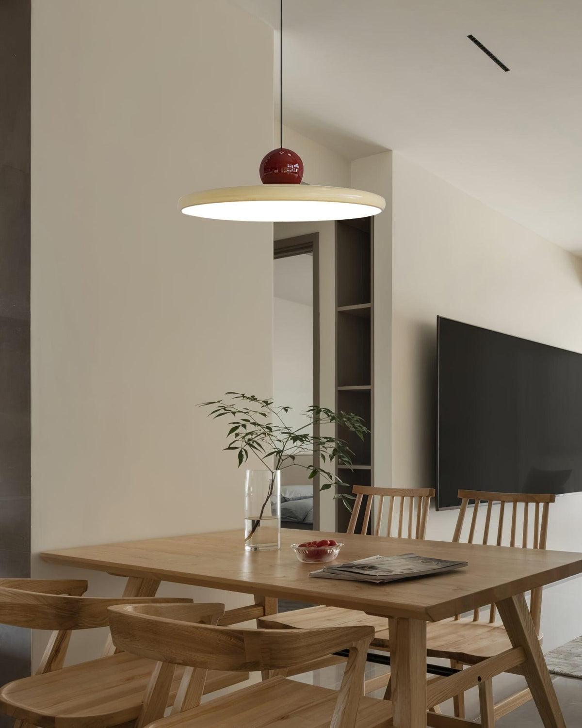 Lámpara de techo LED redonda de montaje empotrado con temperatura de color ajustable para isla de cocina, comedor, dormitorio, sala de estar, diseño moderno | Thomler