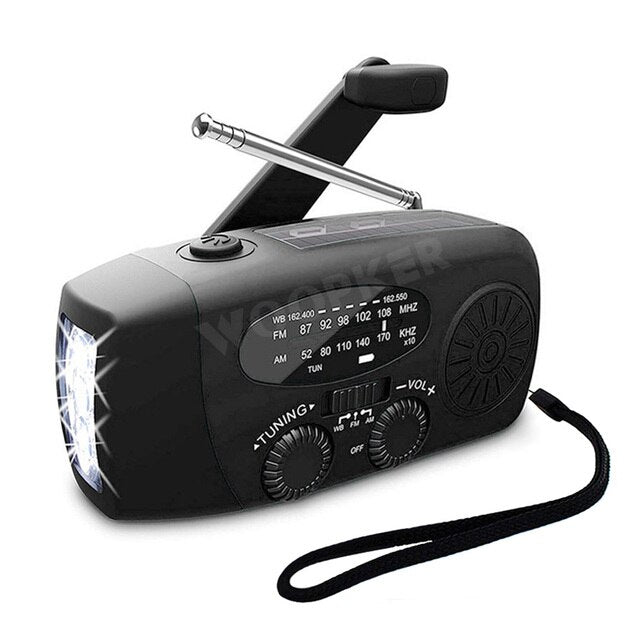 All-in-One-Notfallradio mit Solarenergie und Powerbank