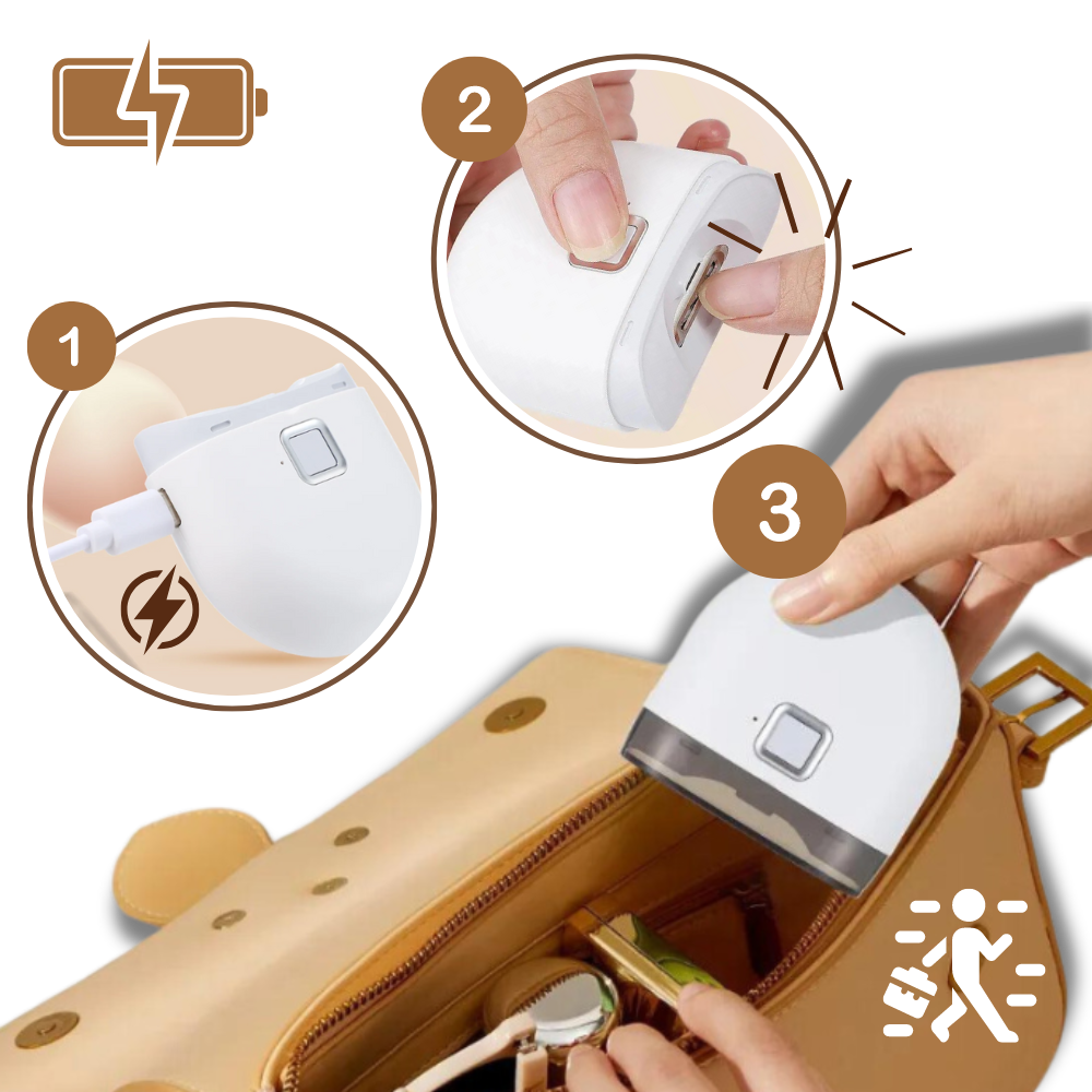 Elektrische nagelknipper met twee snelheden