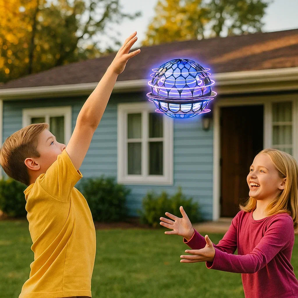 LED Hover Ball Flying Orb Toy with Light-Up Effects for Kids & Adults Indoor Outdoor Play Rechargeable | Thomler