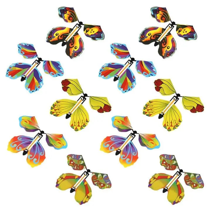 Wind-Up Paper Butterflies for Cards and Gift Boxes – 15-Pack Reusable Surprise Inserts for Birthdays, Parties, Celebrations | Thomler