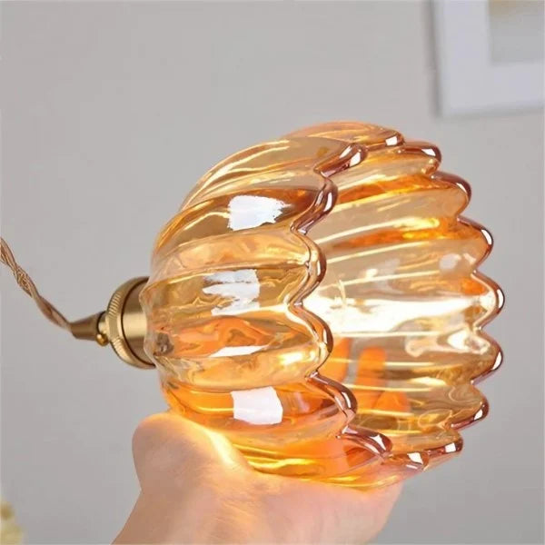 Hanging Glass Ceiling Fixture Floral Petal Shade 10 Inch E27 Socket Modern Kitchen Dining Room Overhead Lighting for Islands Counters Nooks | Thomler