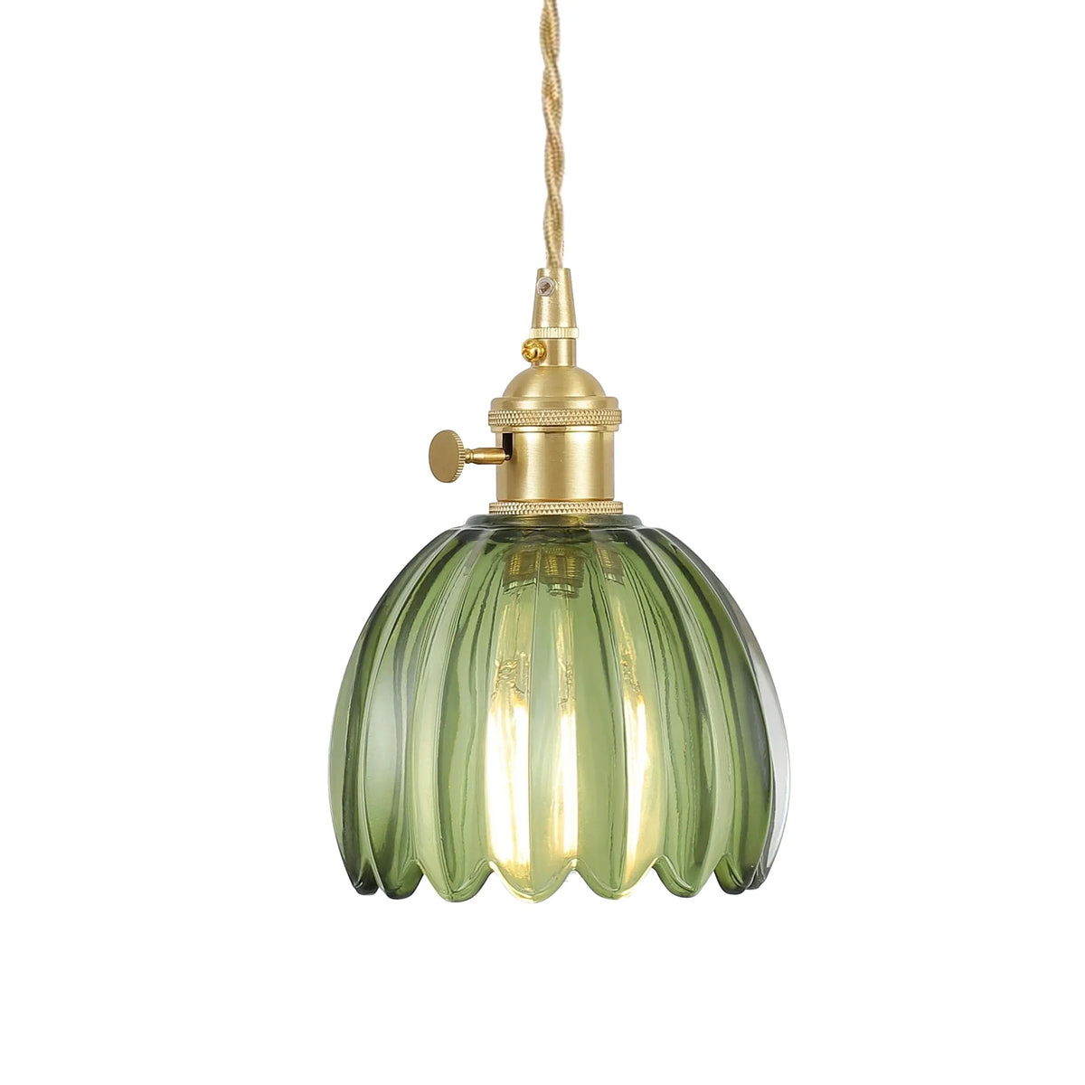 Hanging Glass Ceiling Fixture Floral Petal Shade 10 Inch E27 Socket Modern Kitchen Dining Room Overhead Lighting for Islands Counters Nooks | Thomler