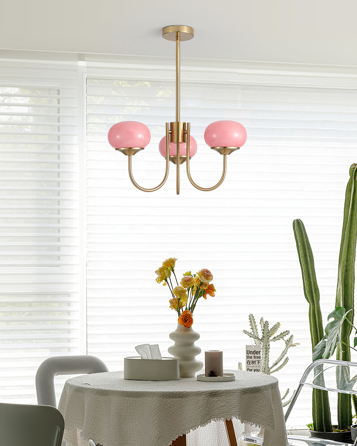 Lámpara de techo colgante de múltiples cabezales con pantallas de vidrio de colores, 18-26 pulgadas, acabado metálico para comedor, dormitorio, isla de cocina, iluminación superior E2