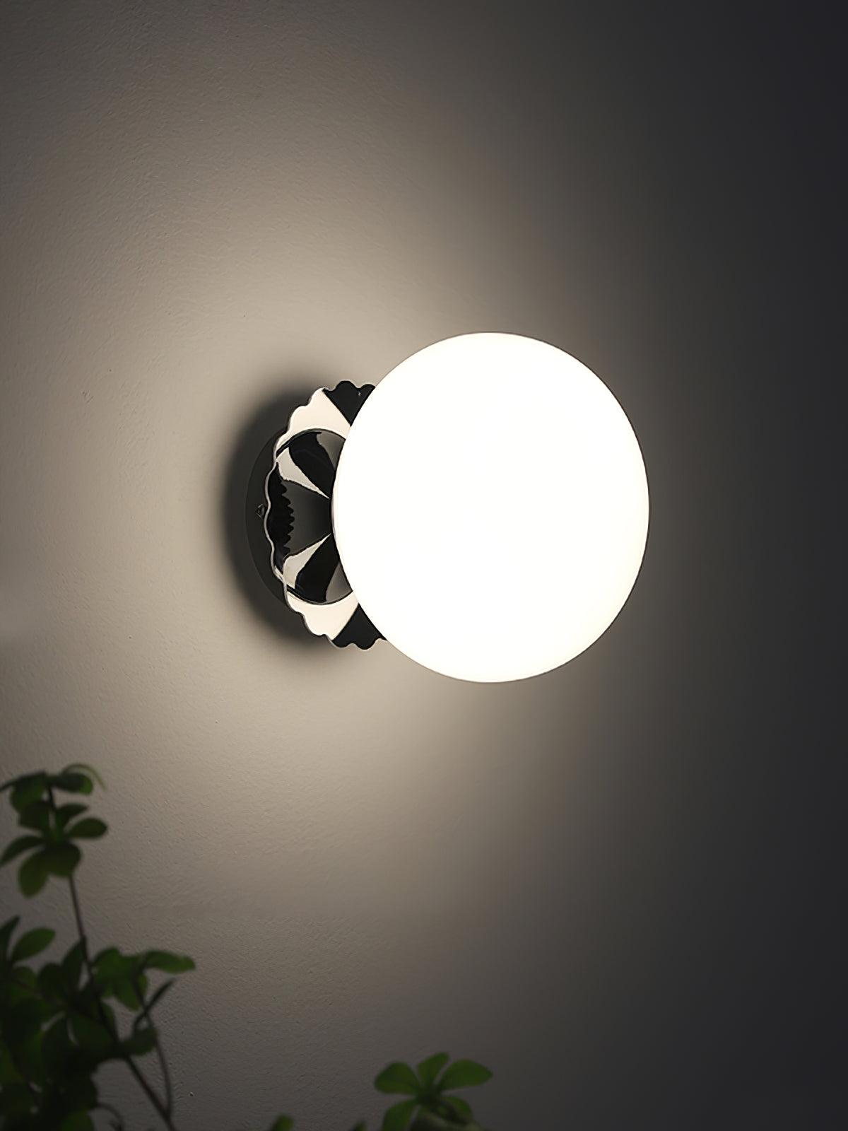 Aplique de cristal rosa ajustable con marco de metal para dormitorio, pasillo y sala de estar | Lámpara de techo y pared para interiores con base E26 E27 | Thomler