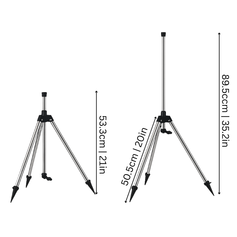 360° Rotating Tripod Sprinkler for Lawn & Garden – Adjustable Height & Coverage for Yard, Flowers & Vegetables