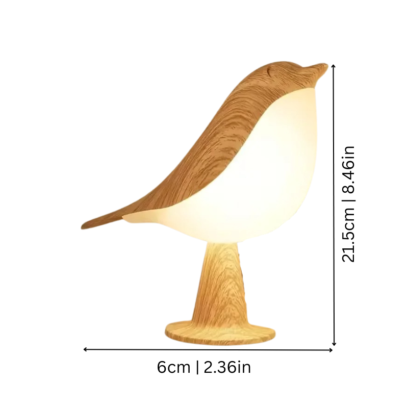 Bird-Shaped Rechargeable Night Light with Aroma Diffuser & Touch Dimming for Bedroom, Desk & Nursery
