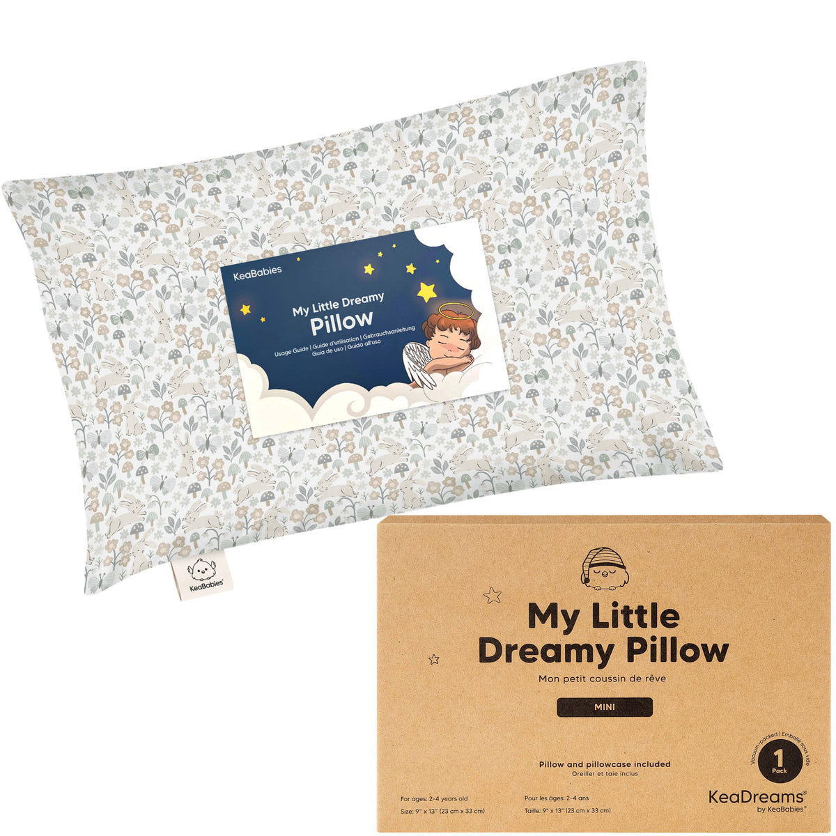 Minialmohada para niños pequeños con funda