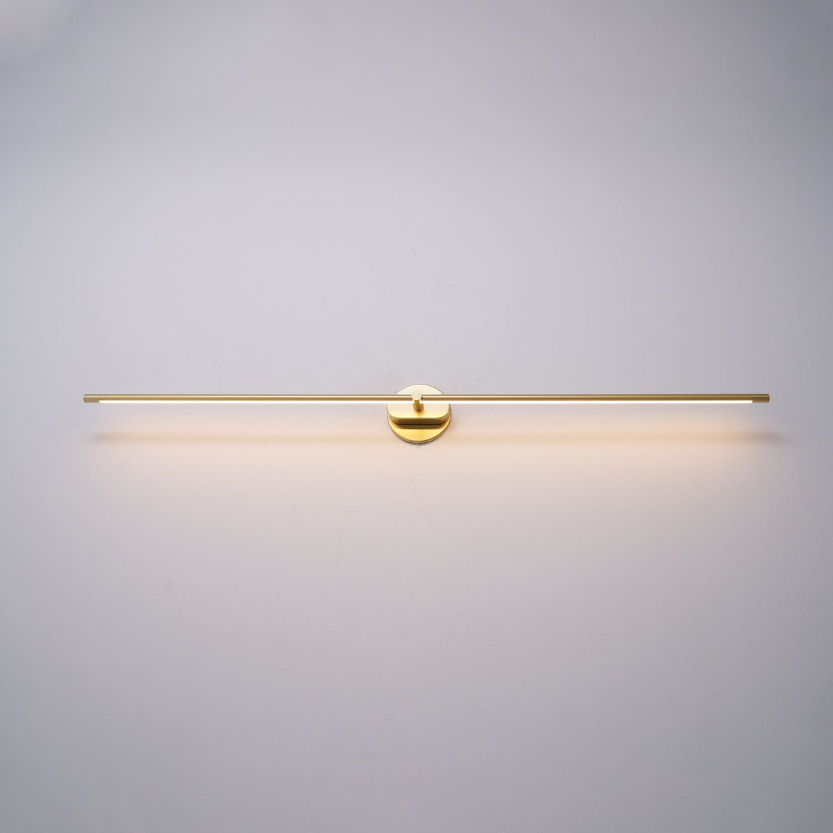 Lámpara lineal LED para baño, aplique de pared de metal de 27-50 pulgadas para espejo, acabado en negro, dorado o níquel cepillado, luz cálida para tocador o vestidor