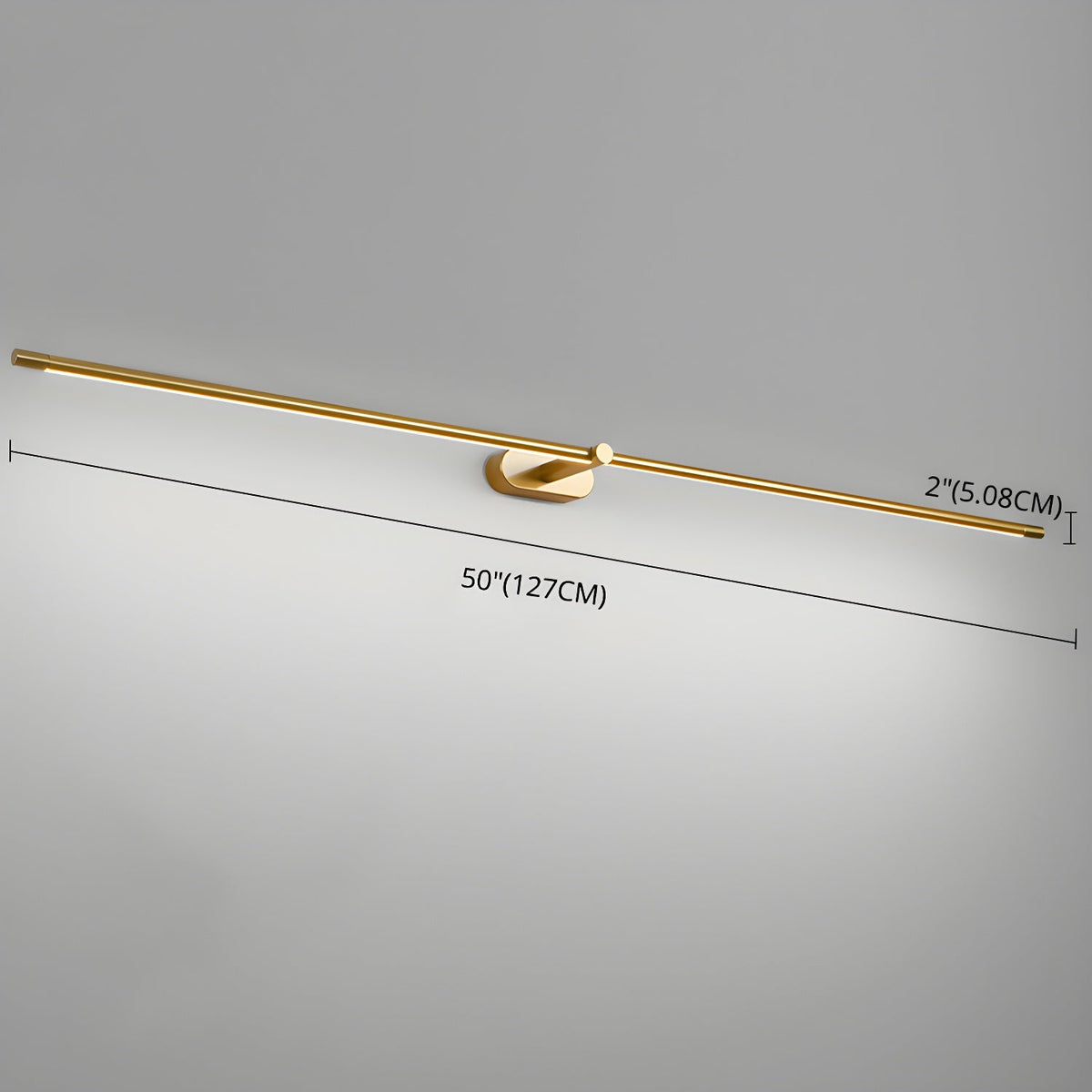 Lámpara de espejo de baño LED de 27 pulgadas, aplique de pared recargable y regulable, inalámbrico, color negro y dorado, accesorio de tocador con control táctil para baño de visitas