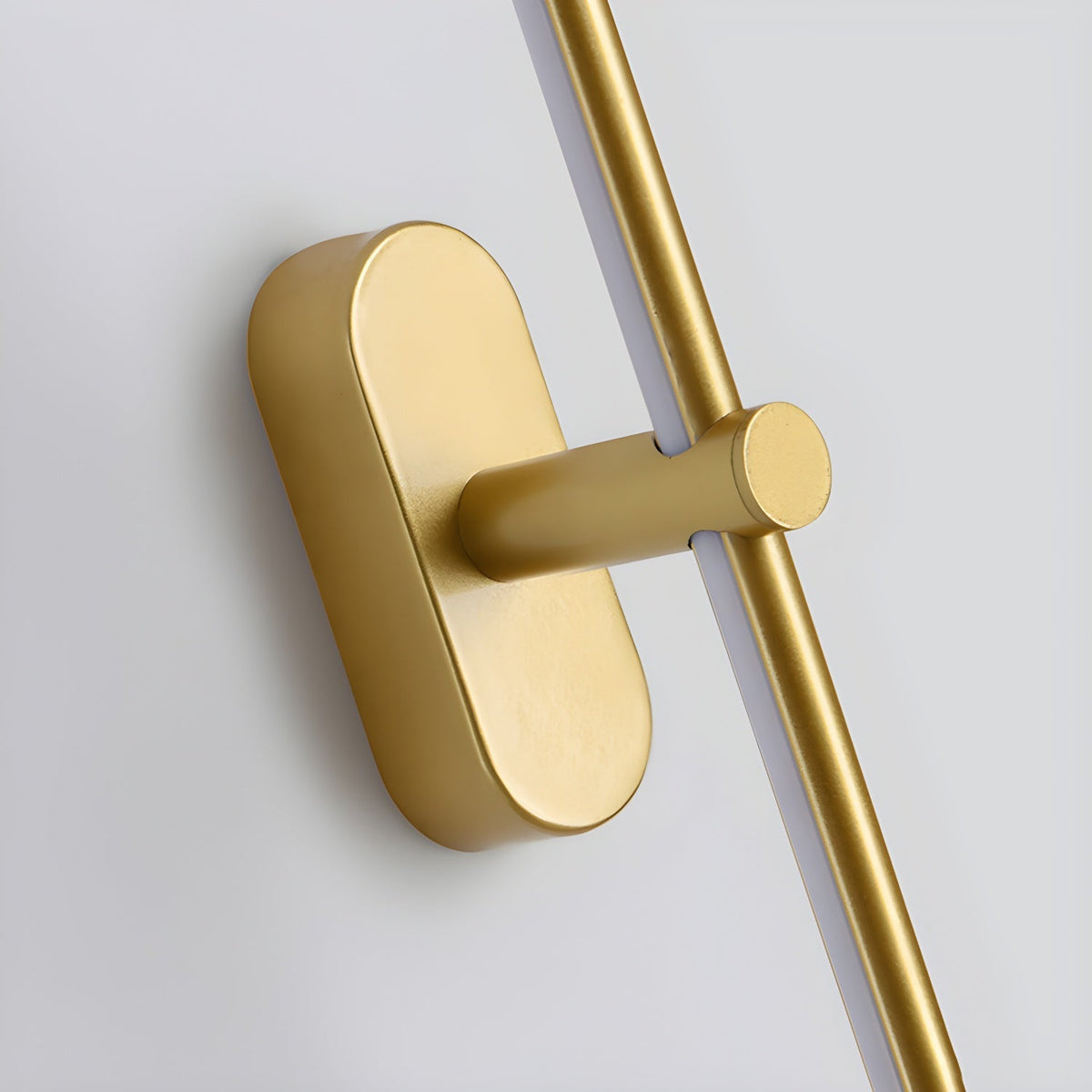 Lámpara de espejo de baño LED de 27 pulgadas, aplique de pared recargable y regulable, inalámbrico, color negro y dorado, accesorio de tocador con control táctil para baño de visitas