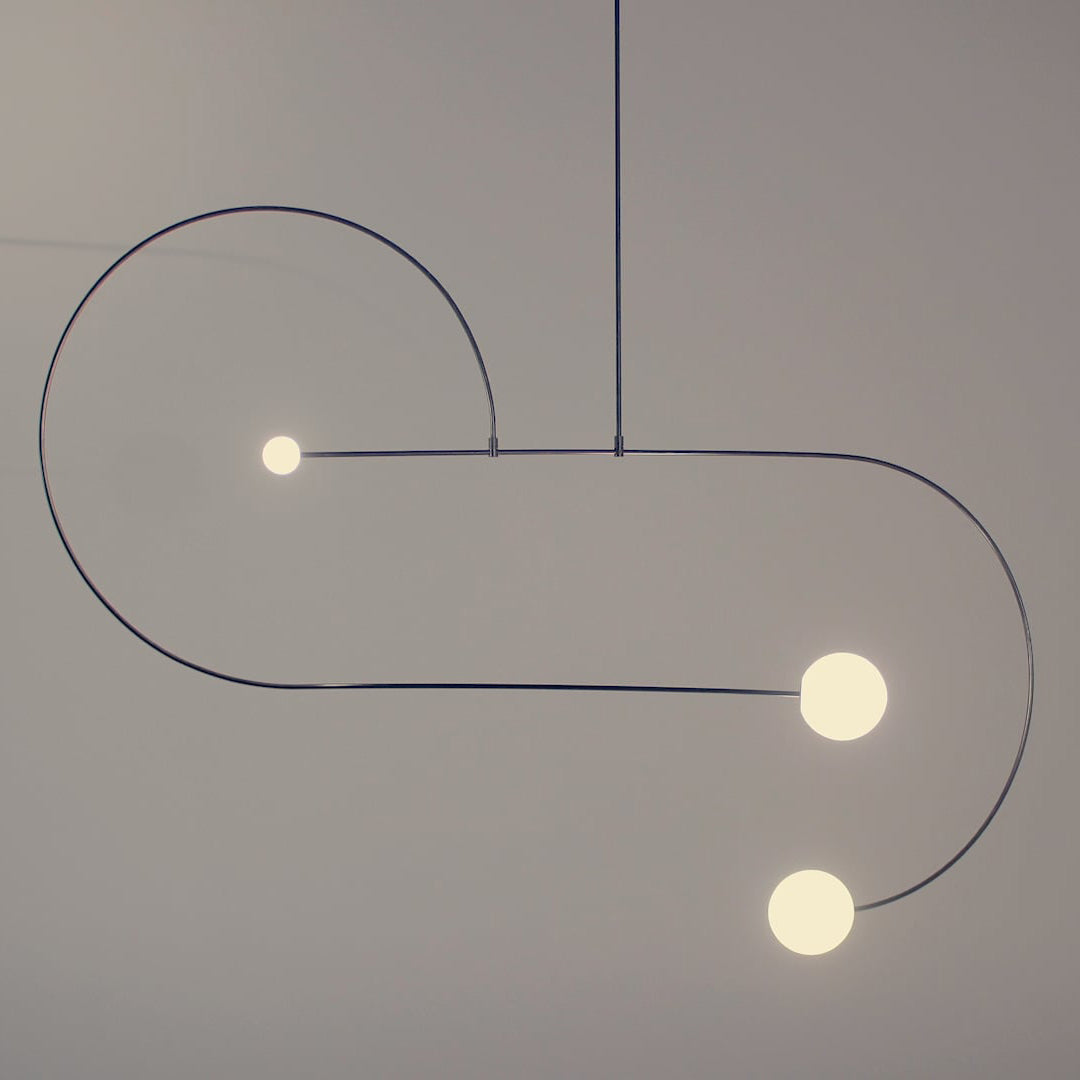 Lámpara de techo escultural con difusores de vidrio opalino, acabado en negro y latón, diseño de múltiples brazos para comedor, vestíbulo, lámpara de techo moderna