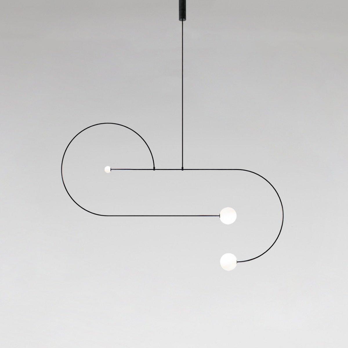 Lámpara de techo escultural con difusores de vidrio opalino, acabado en negro y latón, diseño de múltiples brazos para comedor, vestíbulo, lámpara de techo moderna