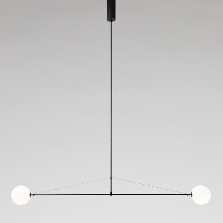 Lámpara de techo escultural con difusores de vidrio opalino, acabado en negro y latón, diseño de múltiples brazos para comedor, vestíbulo, lámpara de techo moderna