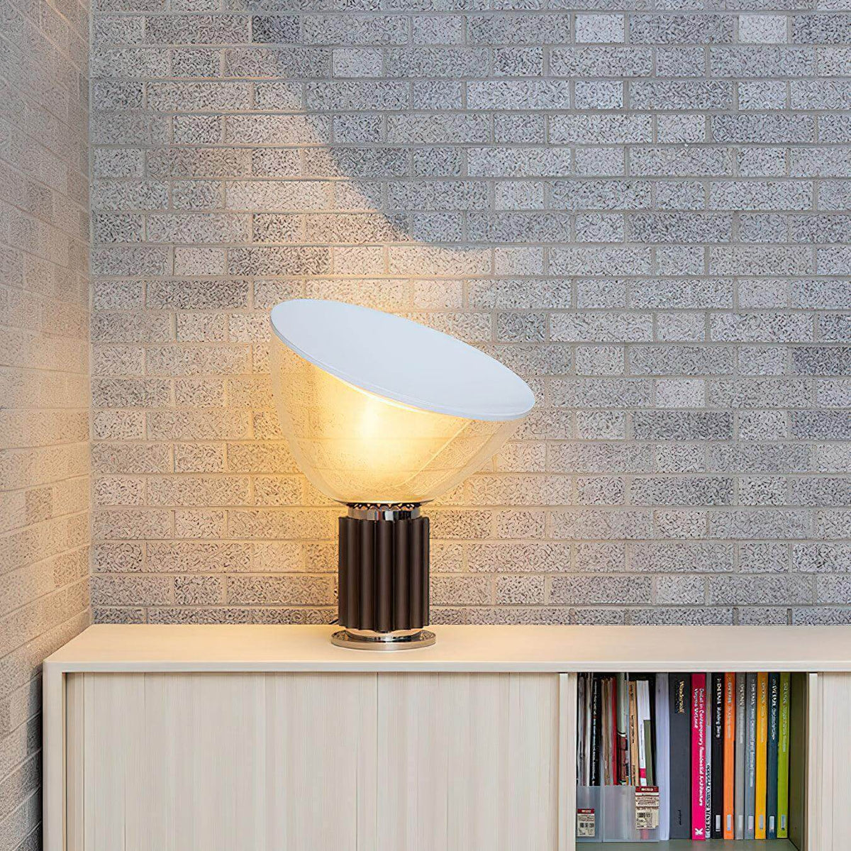 Adjustable Desk Lamp with Glass Shade for Bedroom Office Reading Room Ambient Light Fixture Contemporary Aluminum Design US Voltage 110-120V | Thomler