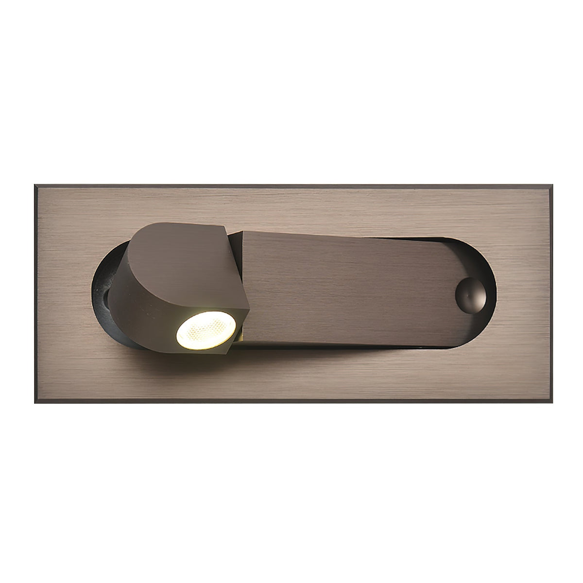 Aplique de pared LED giratorio con interruptor de botón para lectura nocturna enfocada en espacios compactos | Thomler