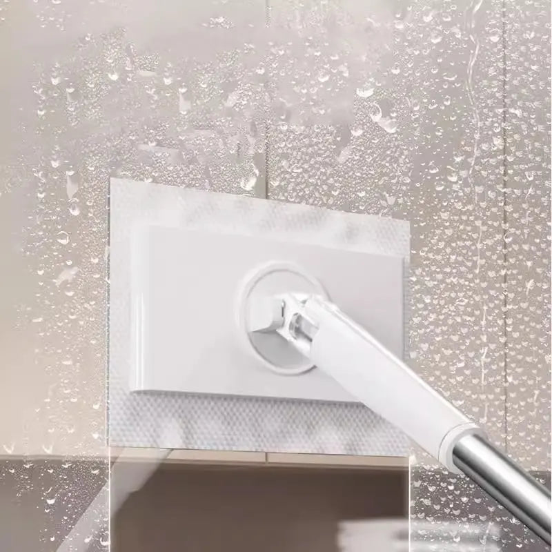 Flat Mop with 360° Swivel Head Push-Button Cloth Release for Tile Laminate Vinyl Parquet Home Kitchen Bathroom Hallway Quick Clean Lightweig | Thomler
