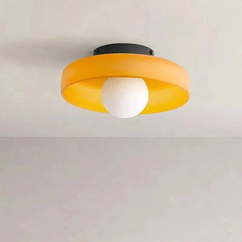 12-inch glazen opbouwplafondlamp, geschikt voor led, voor keuken, slaapkamer, woonkamer, minimalistisch Scandinavisch modern verlichtingsarmatuur | Thomler
