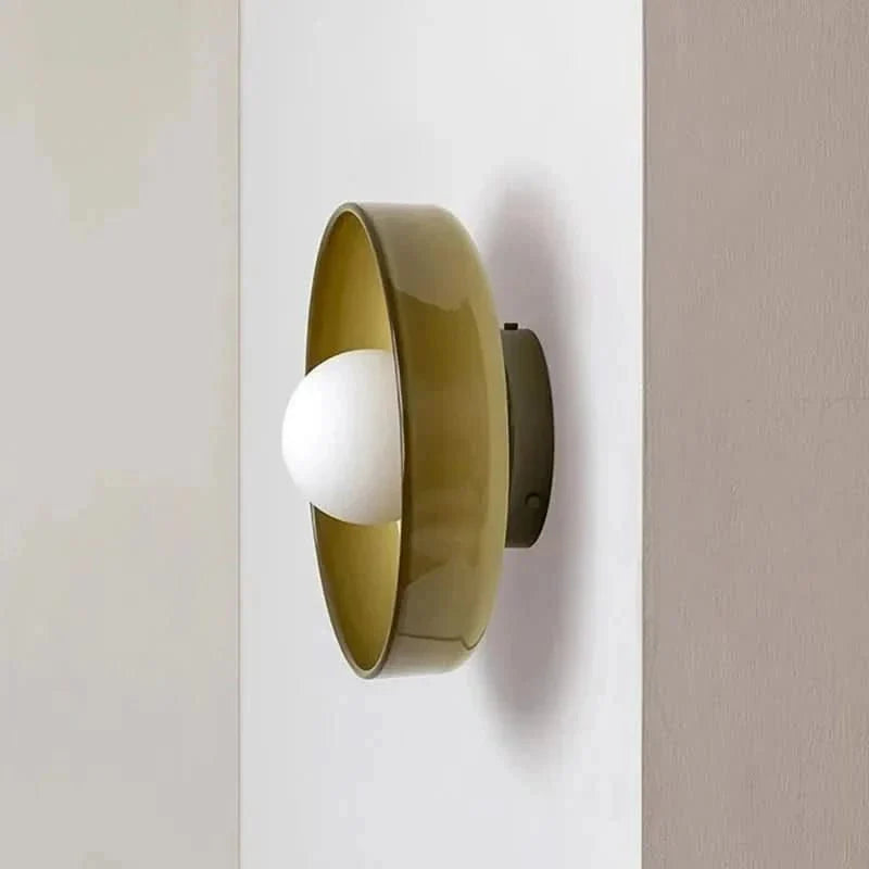 12-inch glazen opbouwplafondlamp, geschikt voor led, voor keuken, slaapkamer, woonkamer, minimalistisch Scandinavisch modern verlichtingsarmatuur | Thomler
