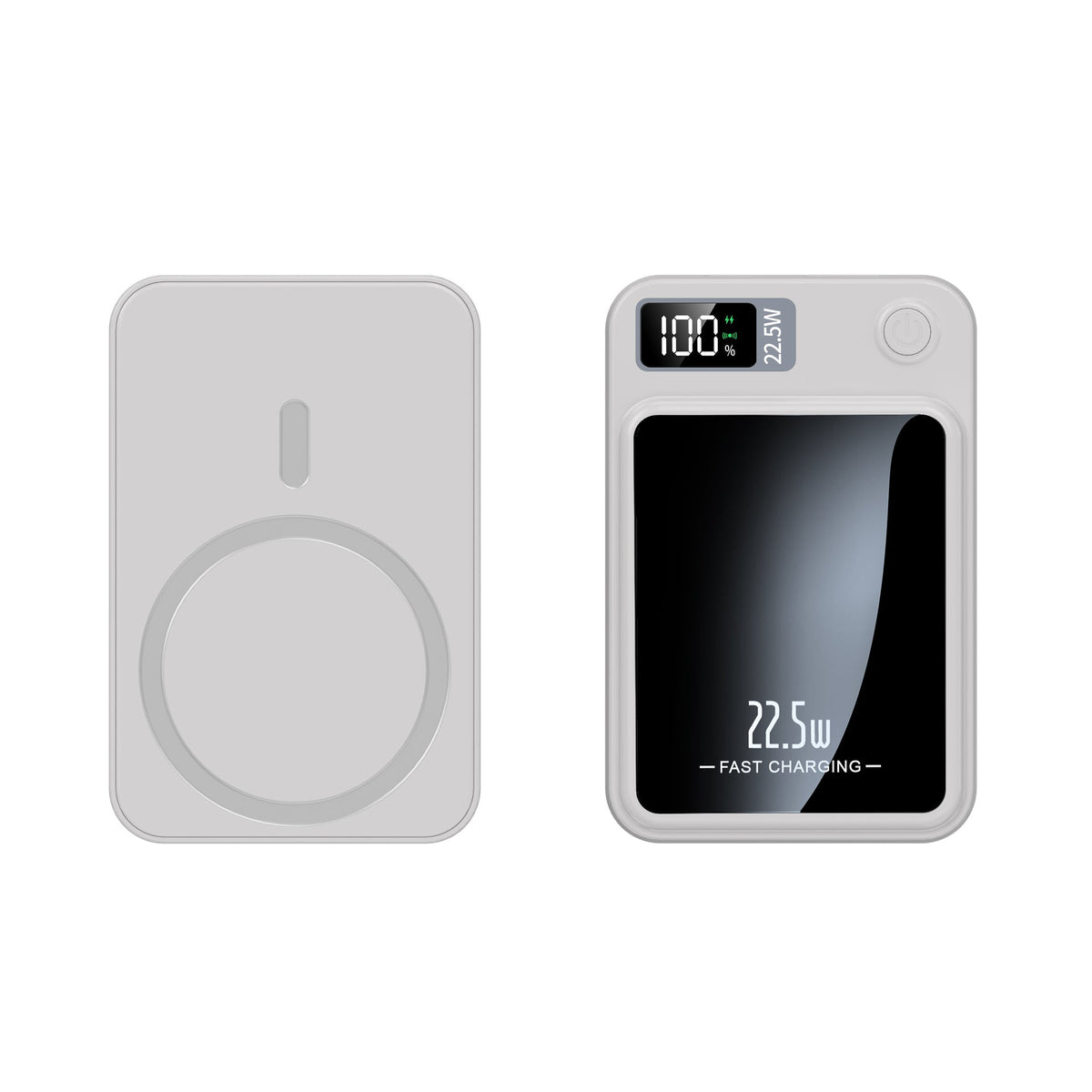 Batería externa portátil de 20000 mAh con carga inalámbrica y pantalla LED para smartphones, tabletas, iPhone, Android, viajes y respaldo de emergencia | Thomler
