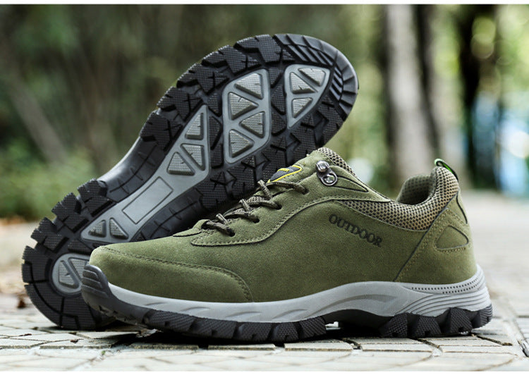 Orthopedic Trail Shoes with Arch Support for Men – Waterproof Cushioned Hiking Footwear for Plantar Fasciitis Relief & All-Terrain Outdoor C