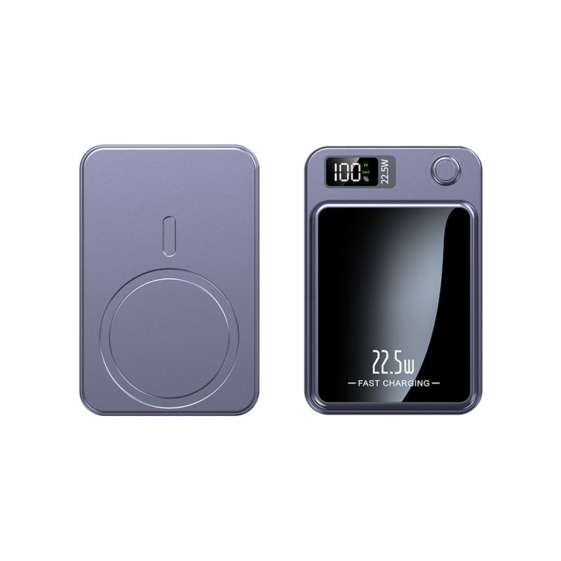 Batería externa portátil de 20000 mAh con carga inalámbrica y pantalla LED para smartphones, tabletas, iPhone, Android, viajes y respaldo de emergencia | Thomler