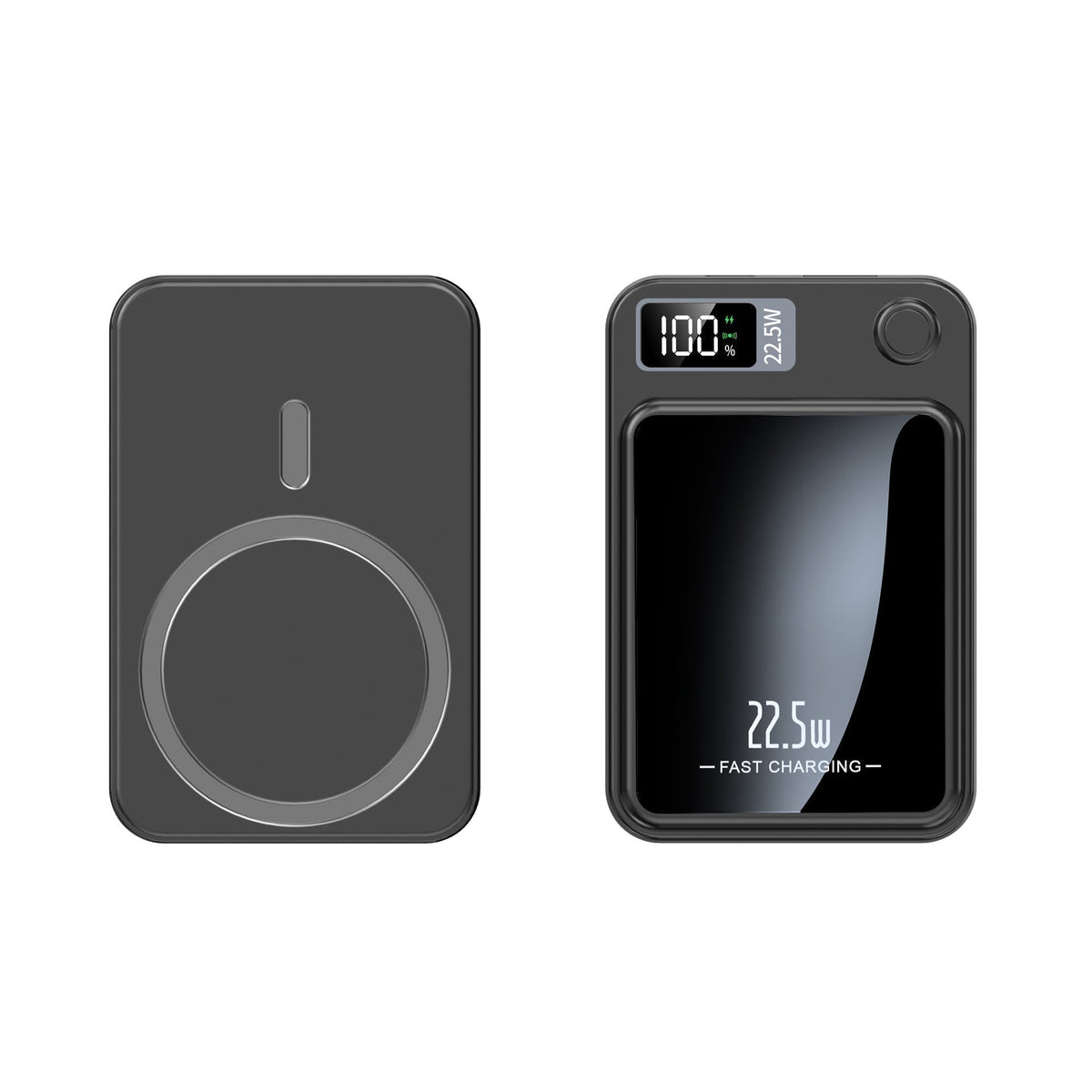 Batería externa portátil de 20000 mAh con carga inalámbrica y pantalla LED para smartphones, tabletas, iPhone, Android, viajes y respaldo de emergencia | Thomler