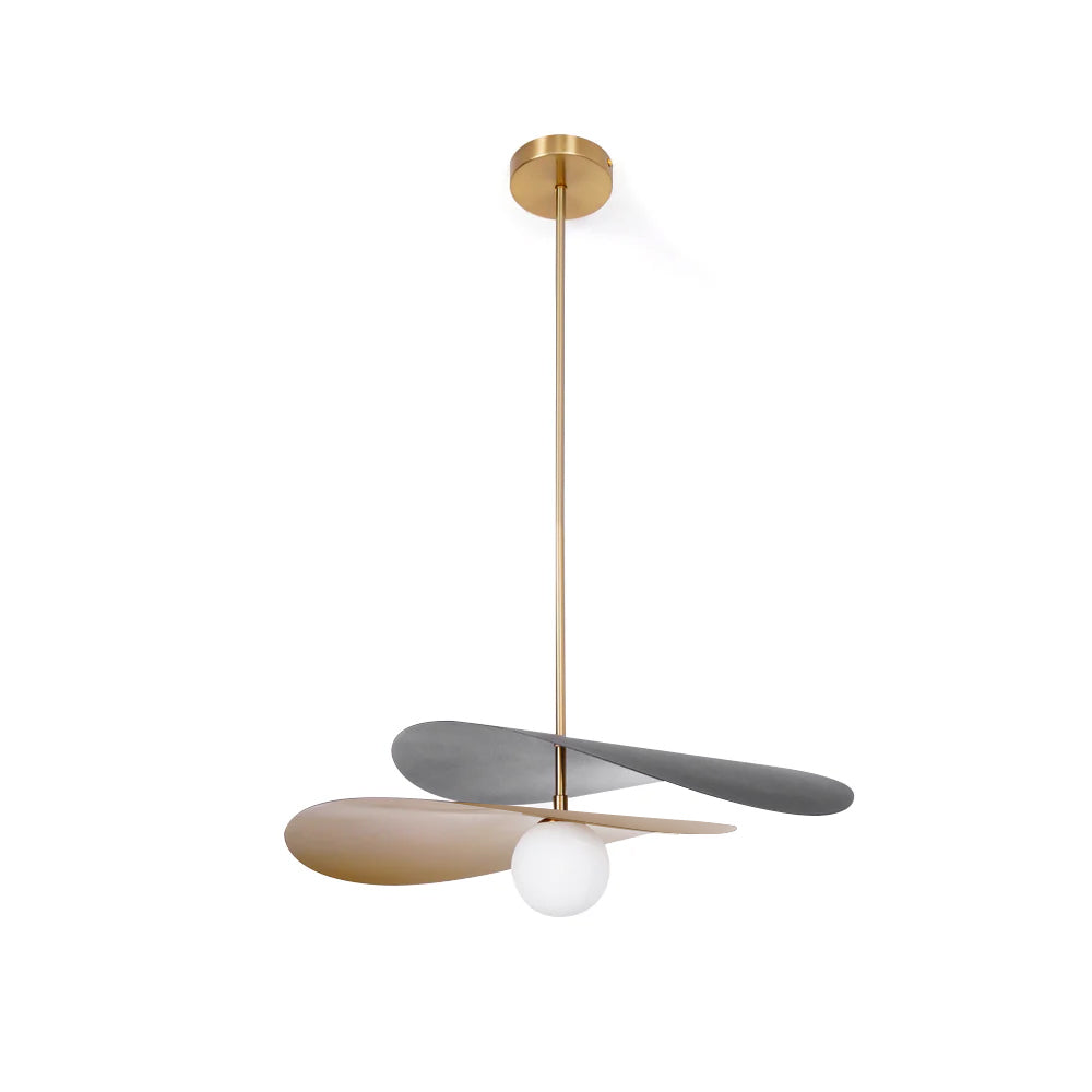 Glazen & metalen hanglamp 22 inch breed, verstelbare hoogte voor keukeneiland, eettafel, ontbijthoek, hal, modern mid-century | Thomler