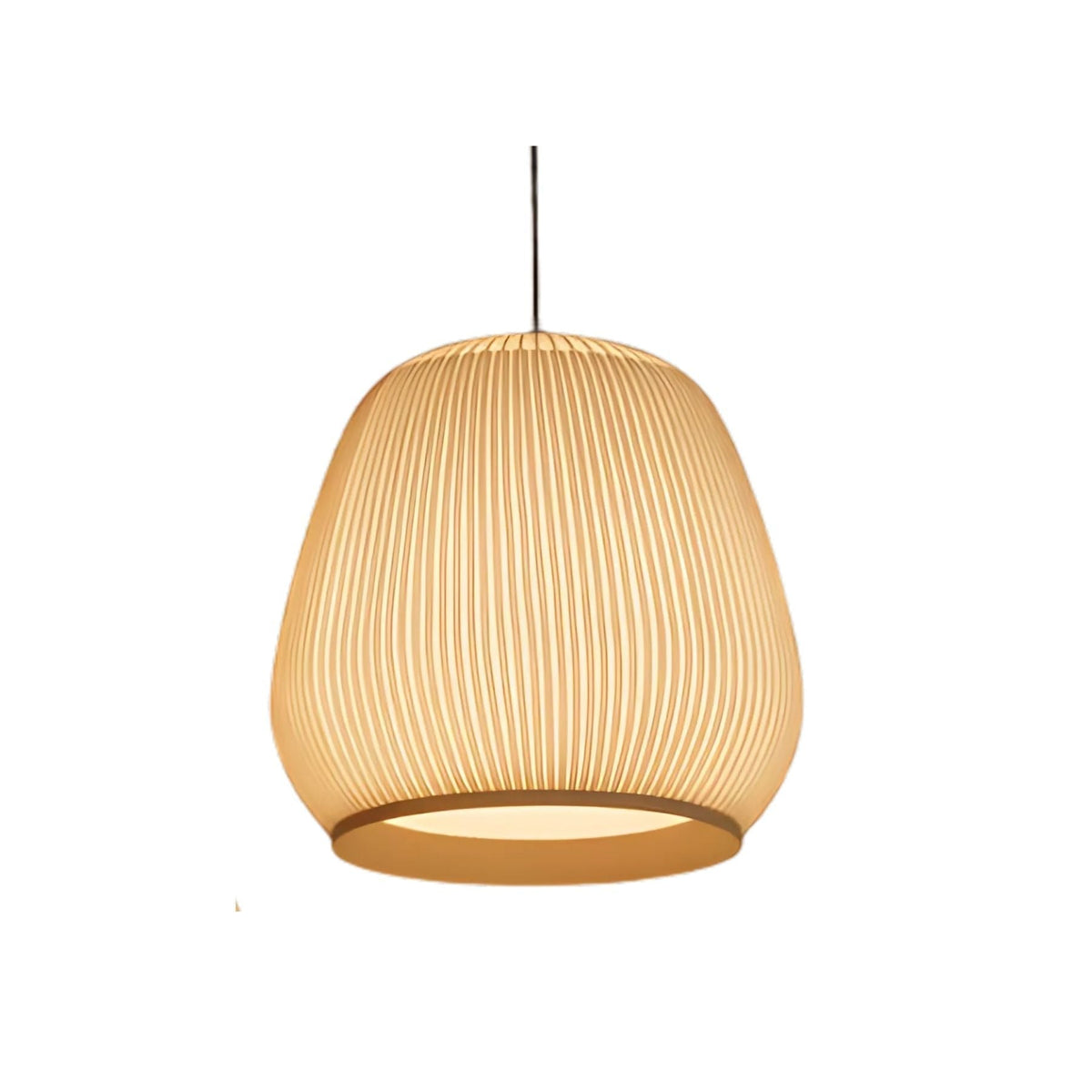Geribbelde Lycra Hanglamp – 18 inch Ronde Dimmbare LED Plafondpendel voor Kookeiland, Eettafel & Moderne Woonruimtes | Thomler