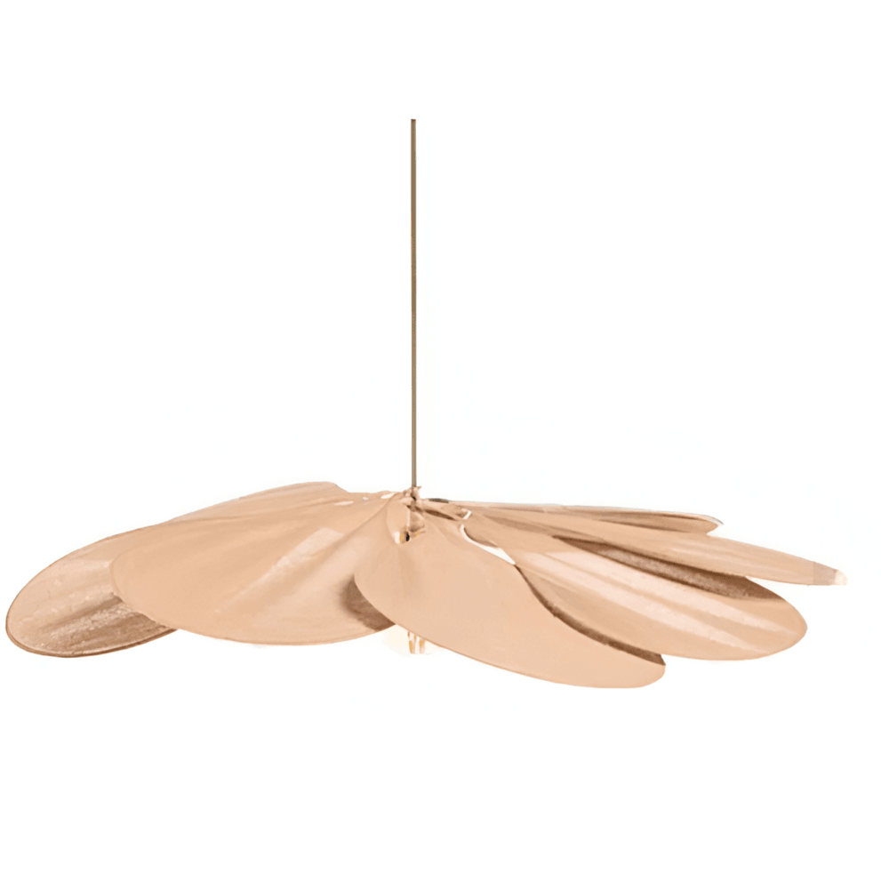 Hanging Ceiling Fixture Floral Textile Shade 31.5 Inch Diameter Cream Adjustable Cable E27 Socket Modern Vintage Dining Room Bedroom Lightin | Thomler