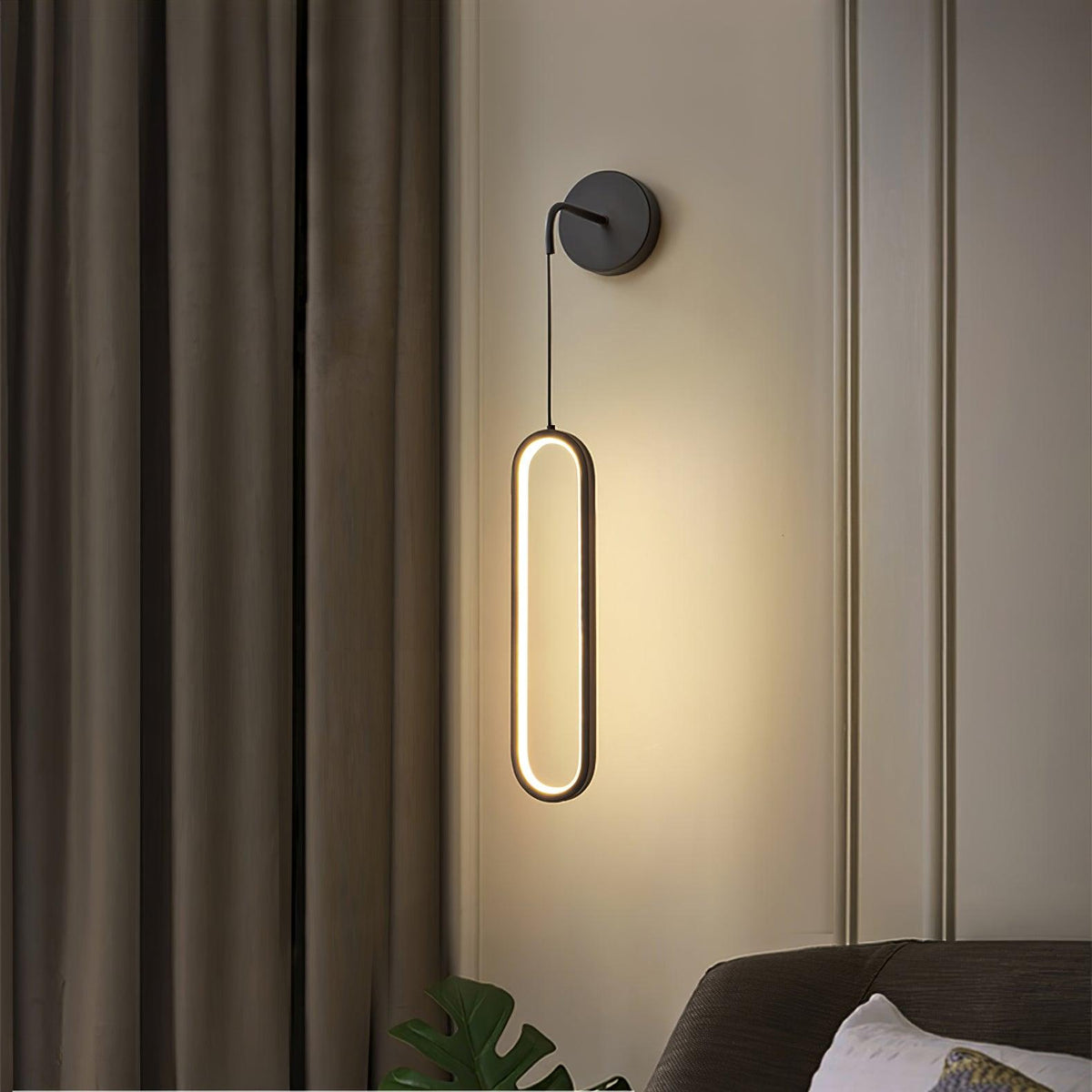 Vertical LED Sconce Light 27 Inch Contemporary Adjustable Color Temperature Fixture for Hallways Bedrooms Living Rooms Modern Acrylic Shade | Thomler