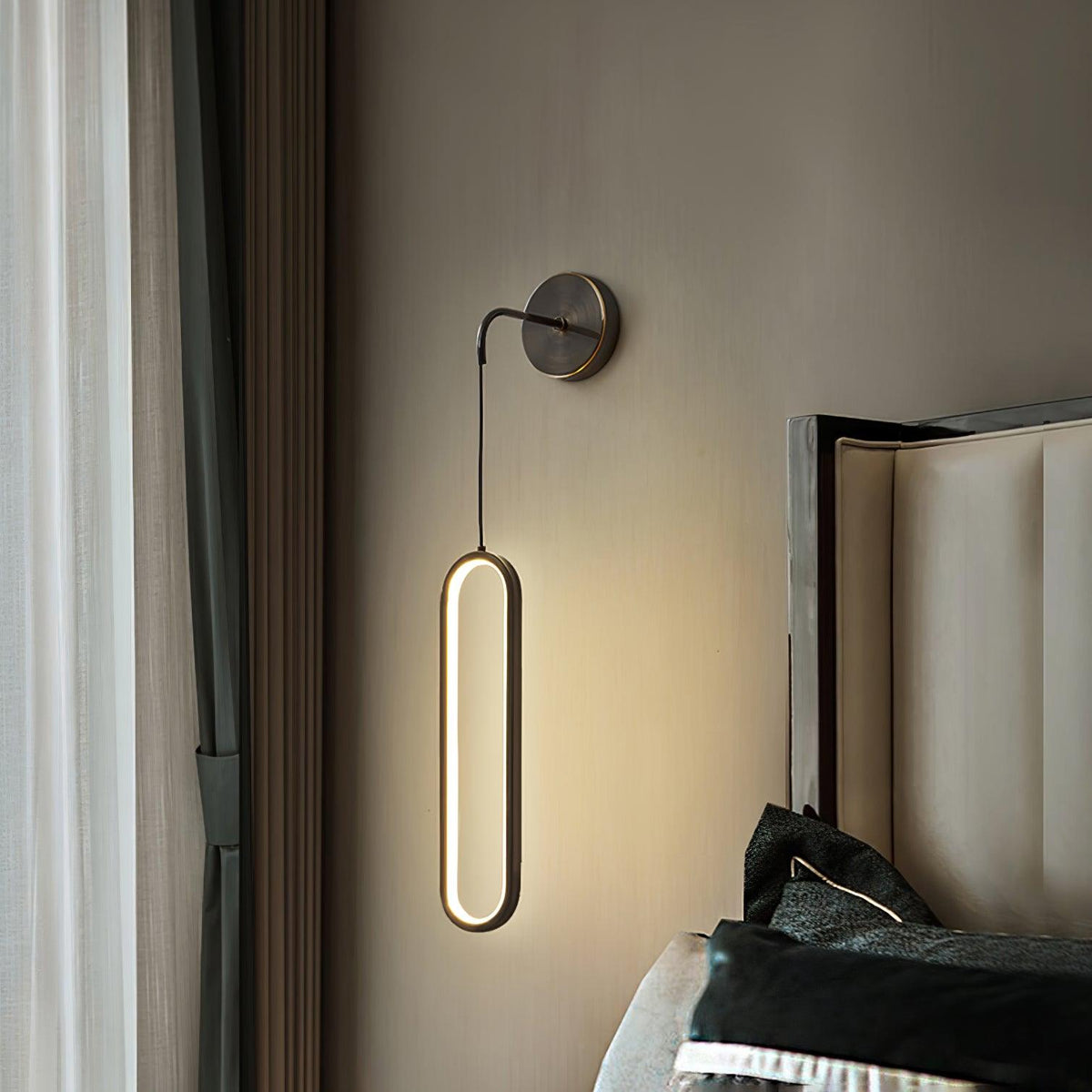 Vertical LED Sconce Light 27 Inch Contemporary Adjustable Color Temperature Fixture for Hallways Bedrooms Living Rooms Modern Acrylic Shade | Thomler