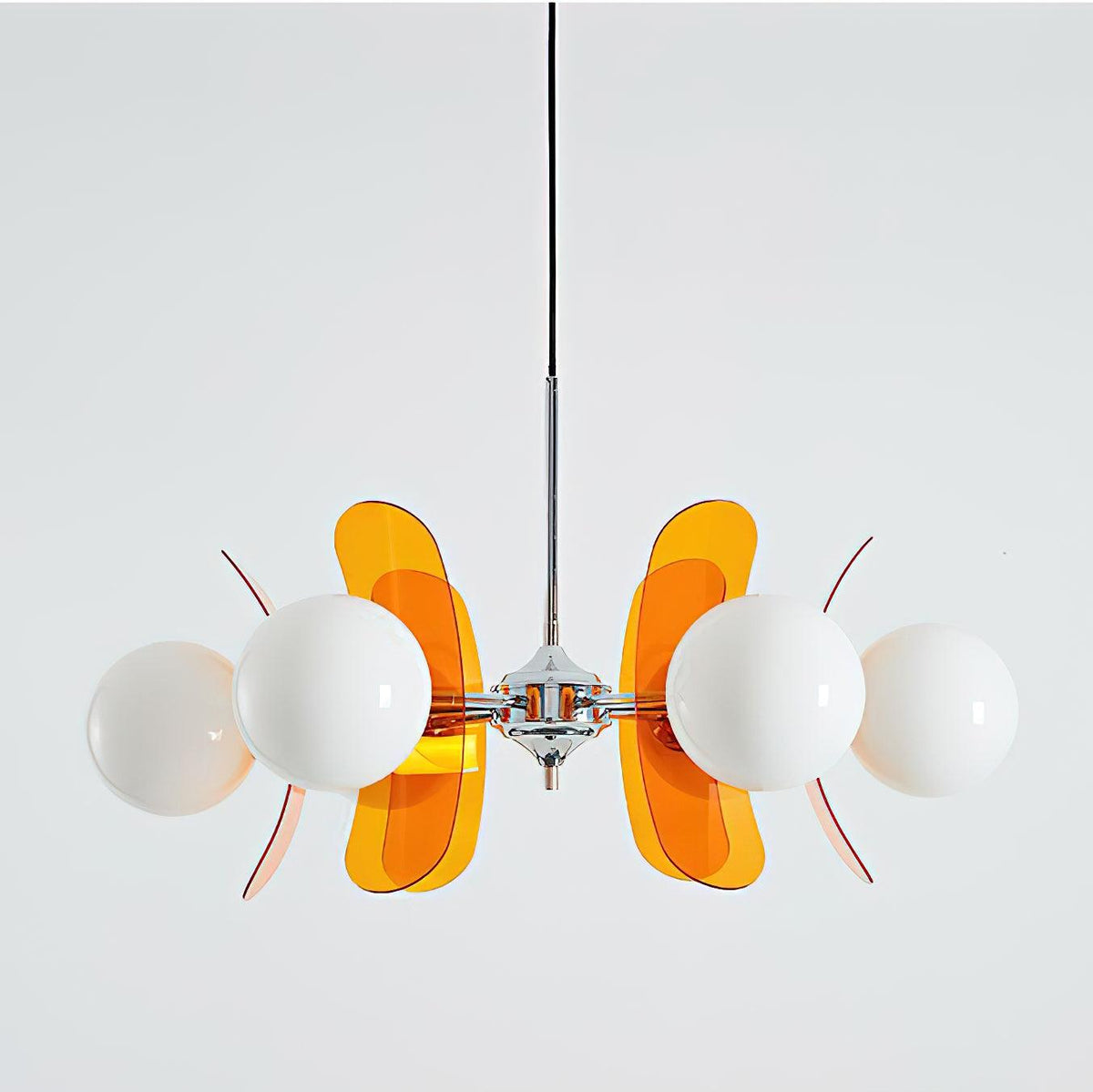 IJzeren glazen plafondlamp voor eetkamer, moderne armatuur met meerdere lichtbronnen, verstelbare hangkroonluchter voor keukeneiland, woonkamer, hal | Thomler