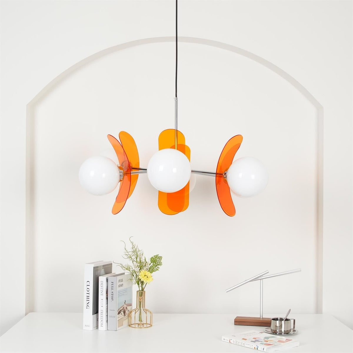 IJzeren glazen plafondlamp voor eetkamer, moderne armatuur met meerdere lichtbronnen, verstelbare hangkroonluchter voor keukeneiland, woonkamer, hal | Thomler